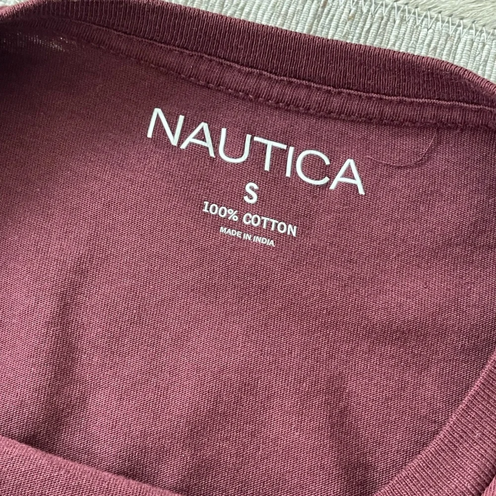 Nautica maroon color long sleeve tee ⛵️ - Picture 4 of 4